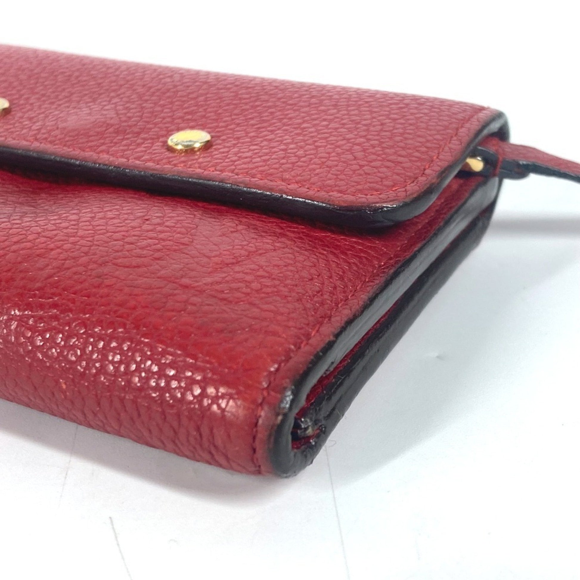 Louis Vuitton Pont Neuf, Red, Leather, wallet