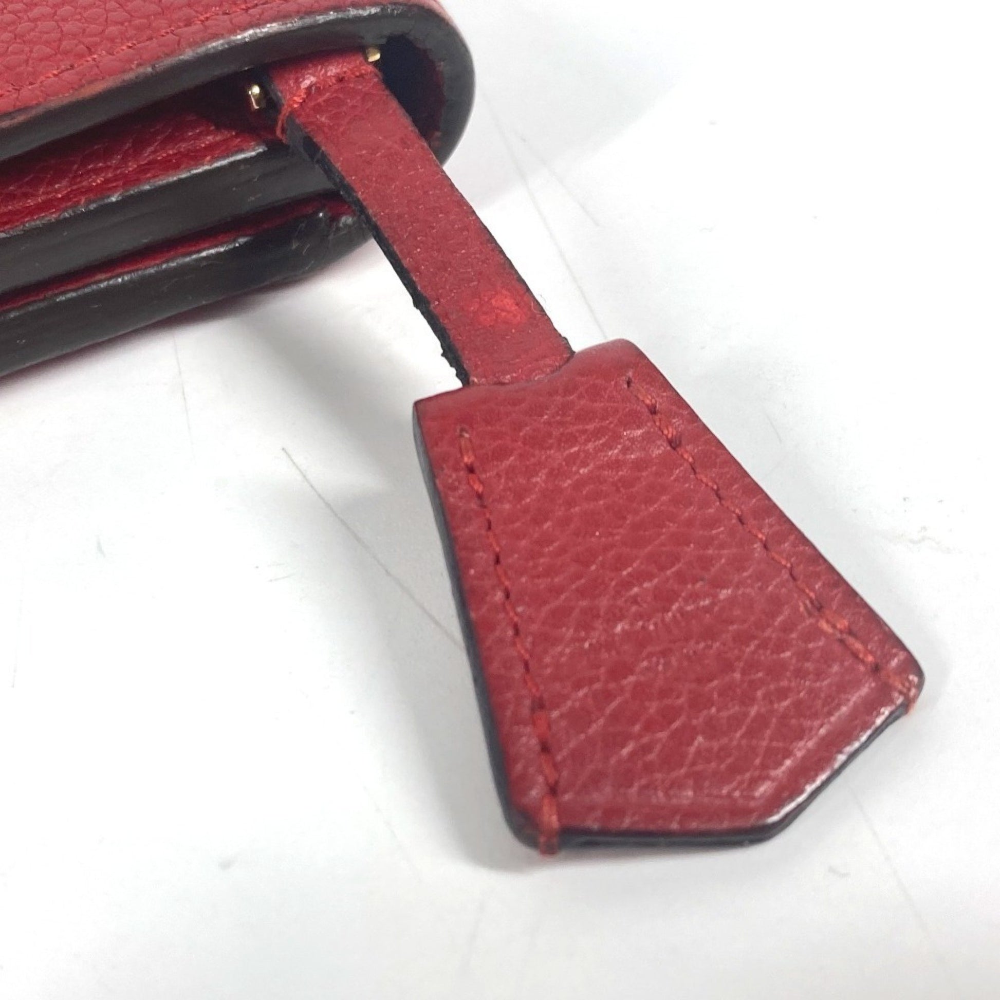 Louis Vuitton Pont Neuf, Red, Leather, wallet