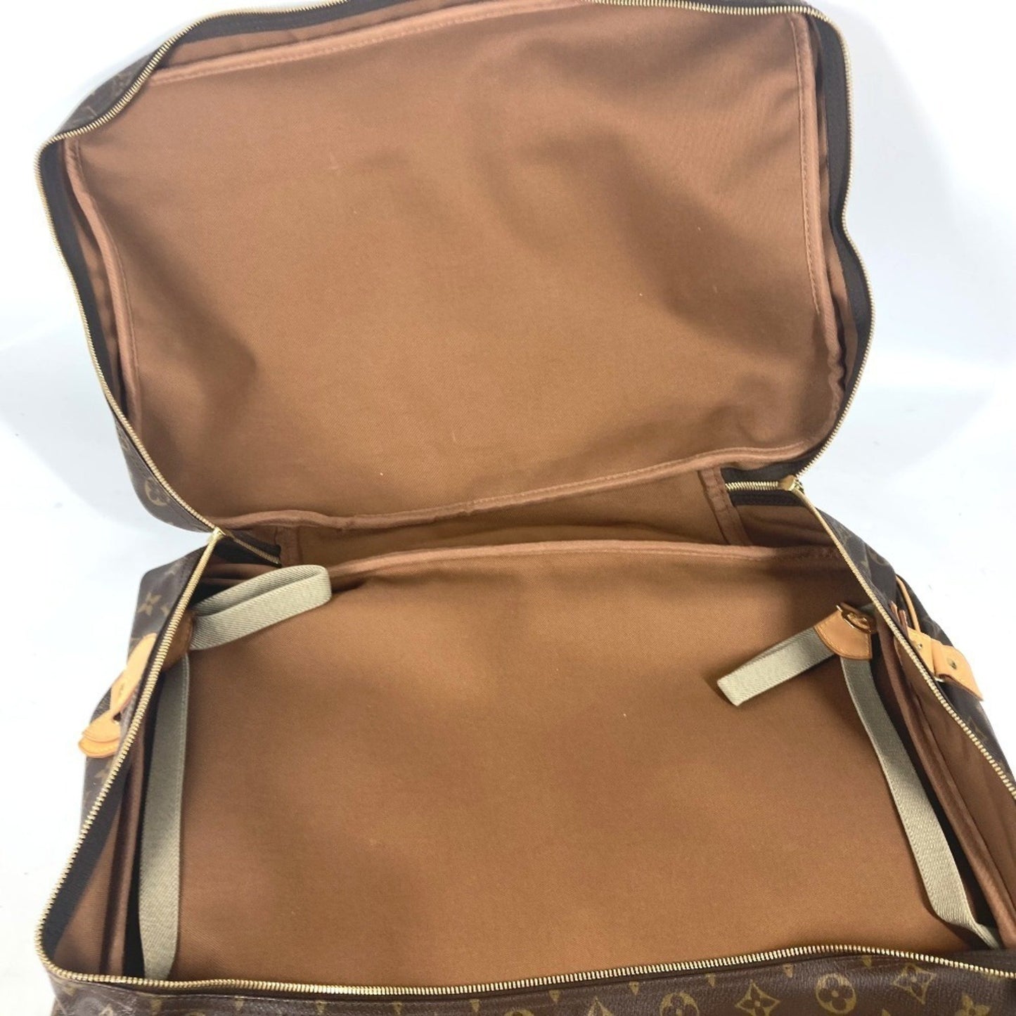 Louis Vuitton Sac Chasse, Brown, Canvas, handbag