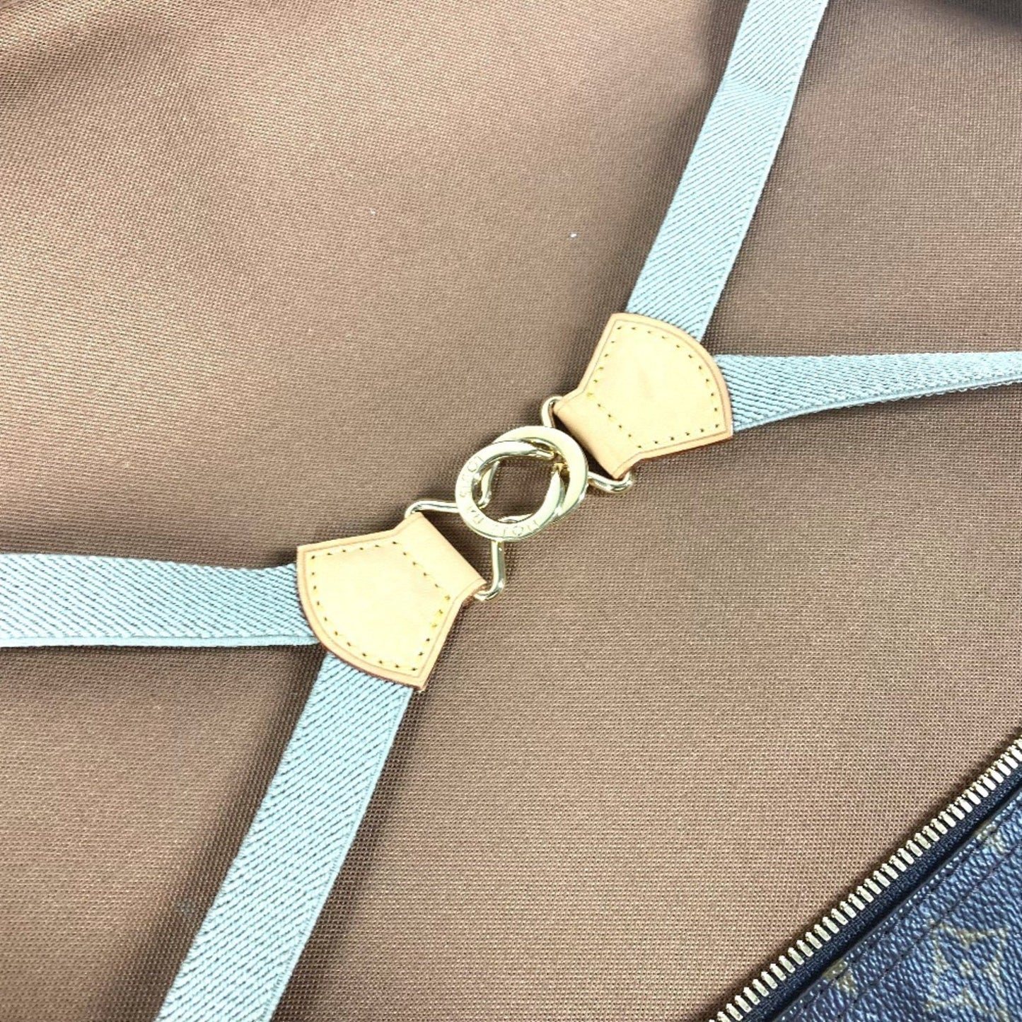 Louis Vuitton Sac Chasse, Brown, Canvas, handbag