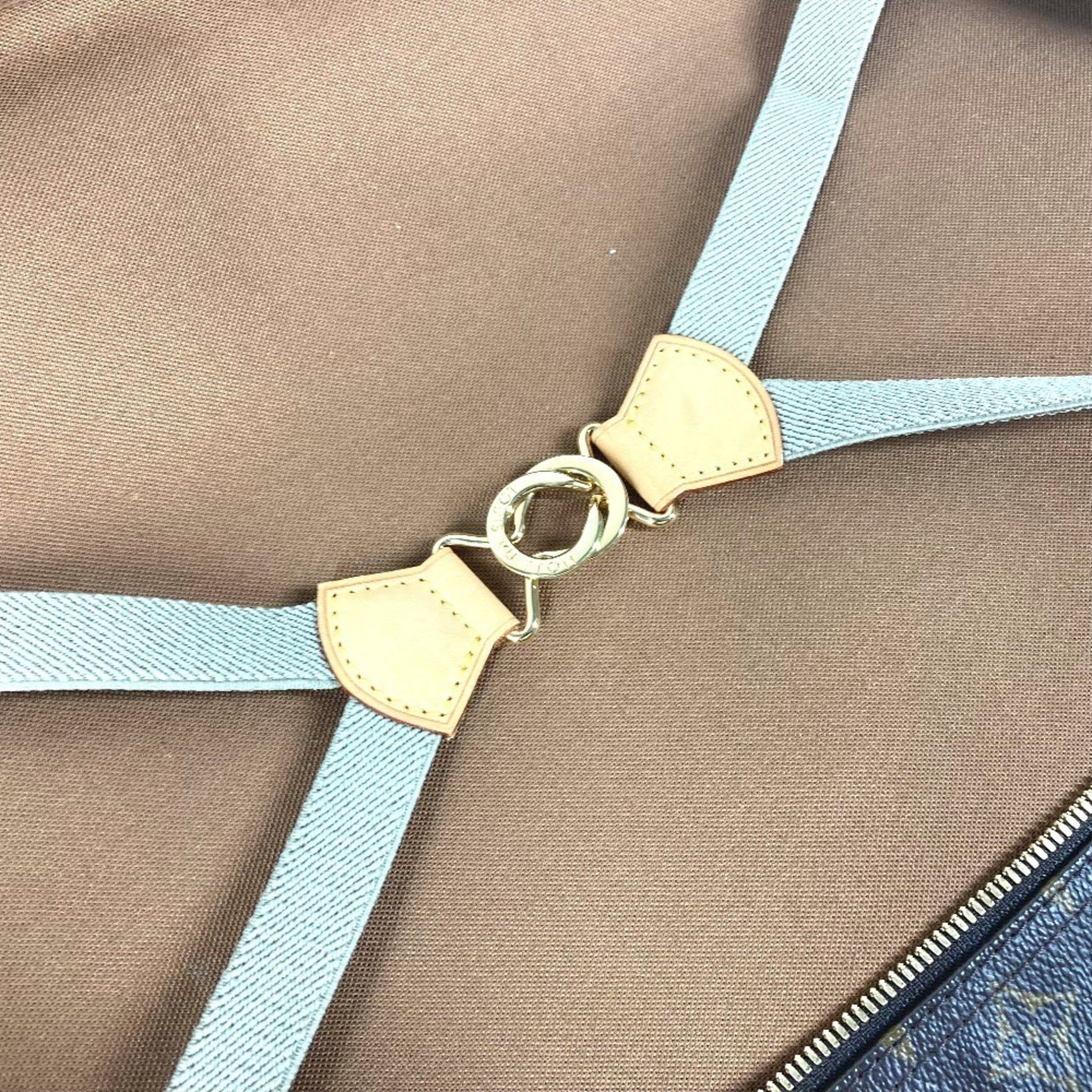 Louis Vuitton Sac Chasse, Brown, Canvas, handbag