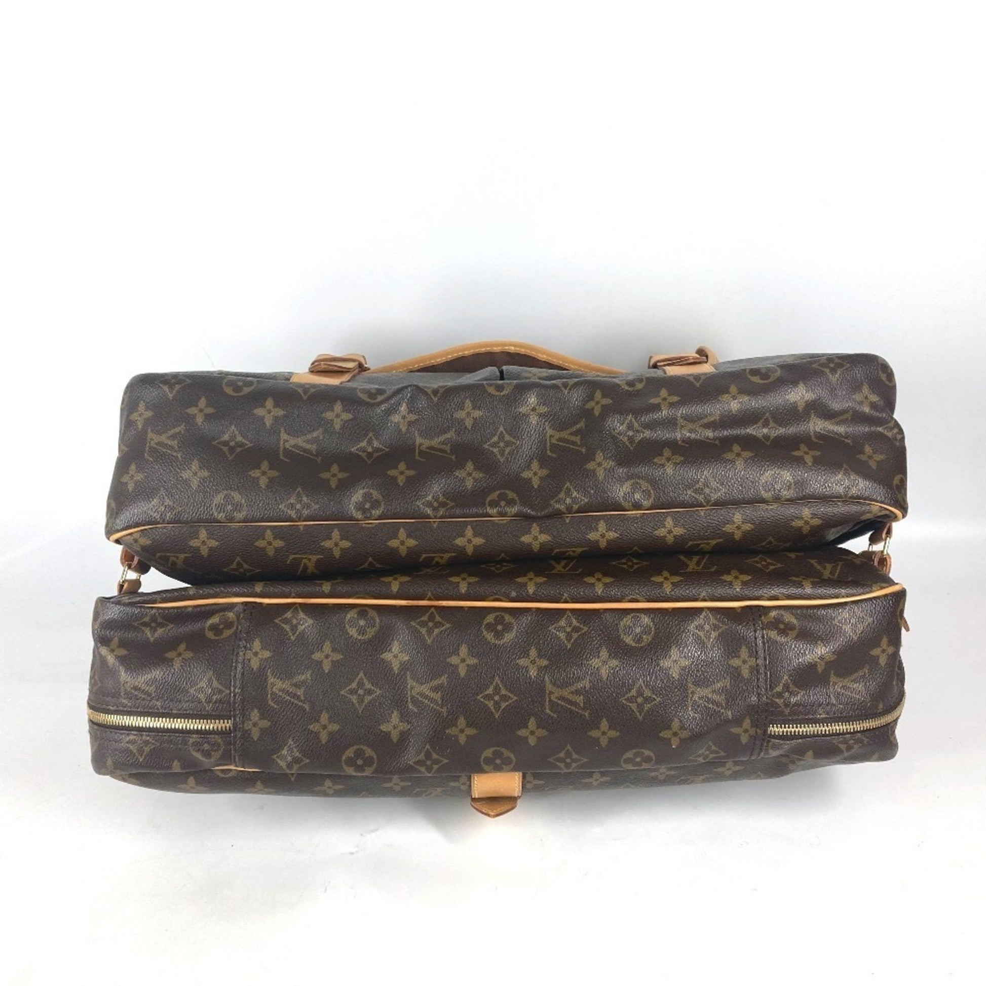 Louis Vuitton Sac Chasse, Brown, Canvas, handbag