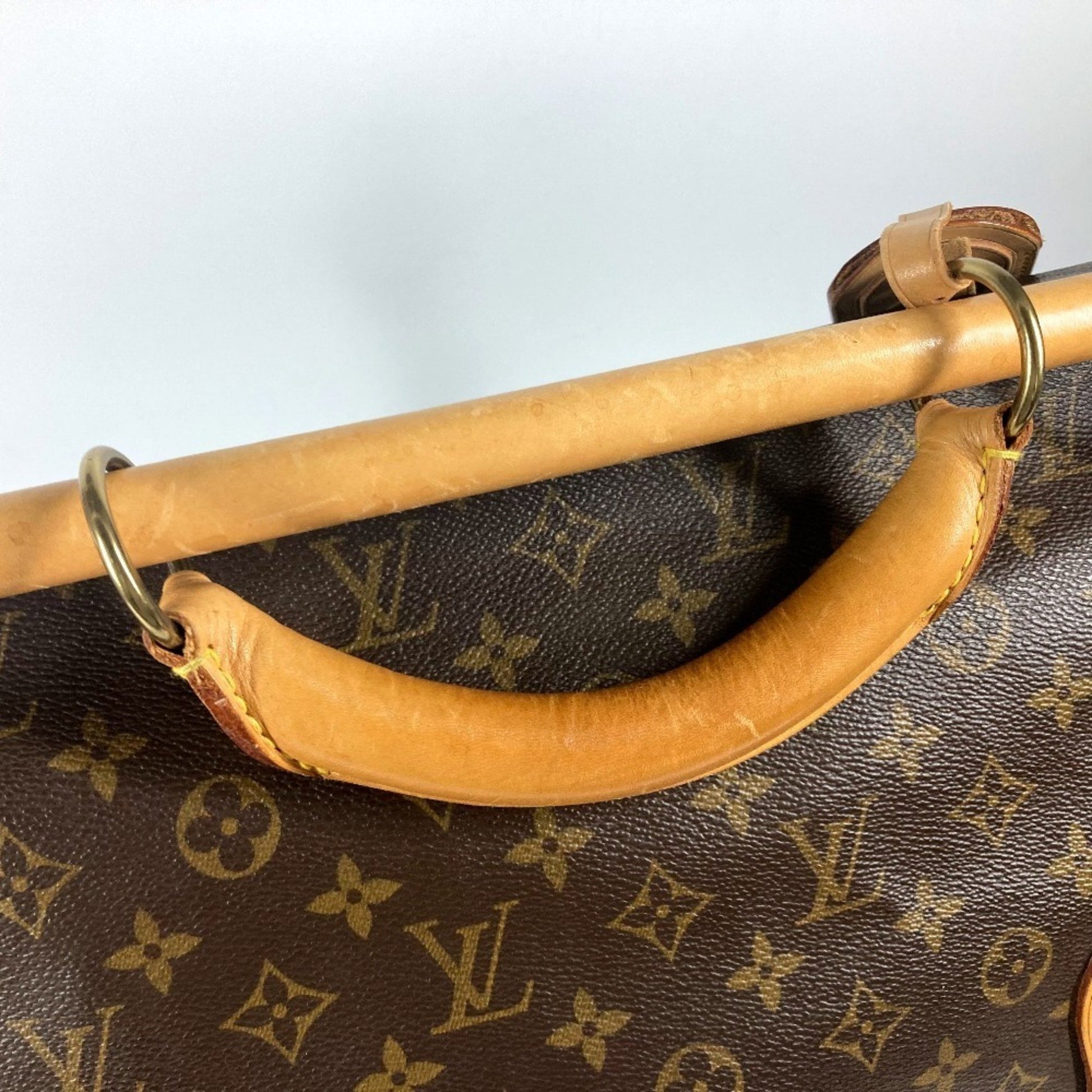 Louis Vuitton Sac Chasse, Brown, Canvas, handbag