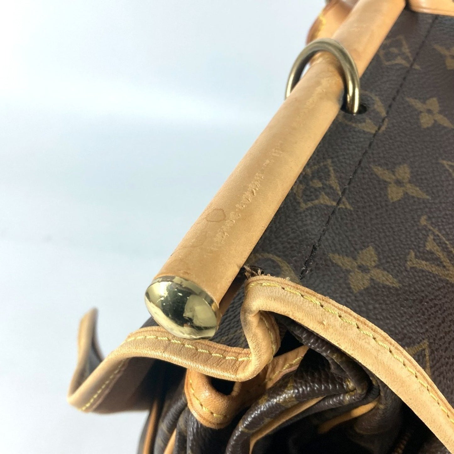 Louis Vuitton Sac Chasse, Brown, Canvas, handbag