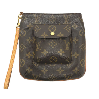 Louis Vuitton Partition, Brown, Canvas, clutch