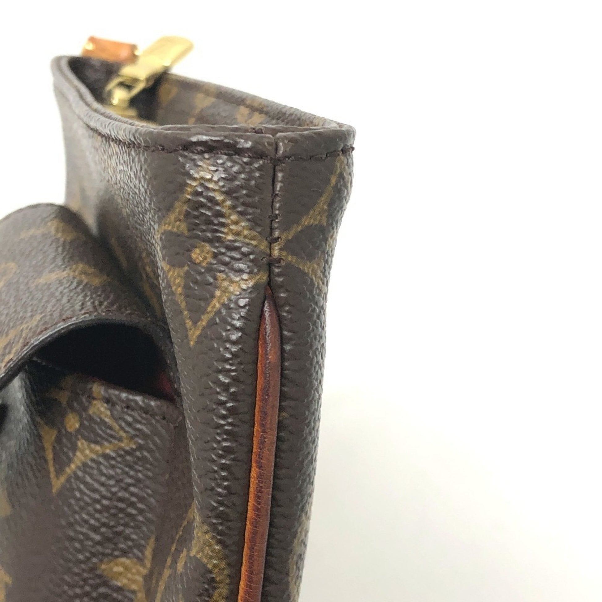 Louis Vuitton Partition, Brown, Canvas, clutch