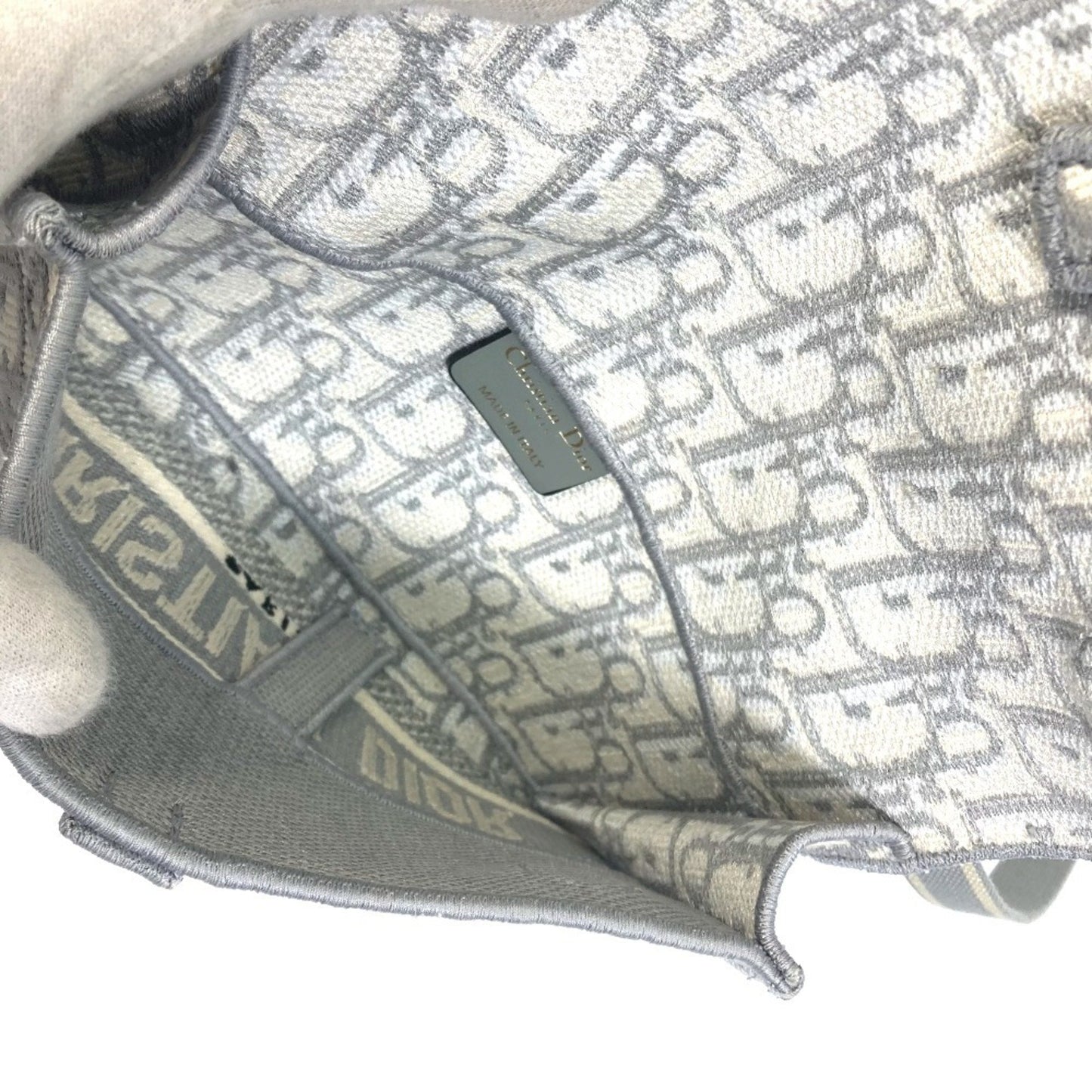 Dior Saddle Dior Oblique, Grey, Canvas, shoulder