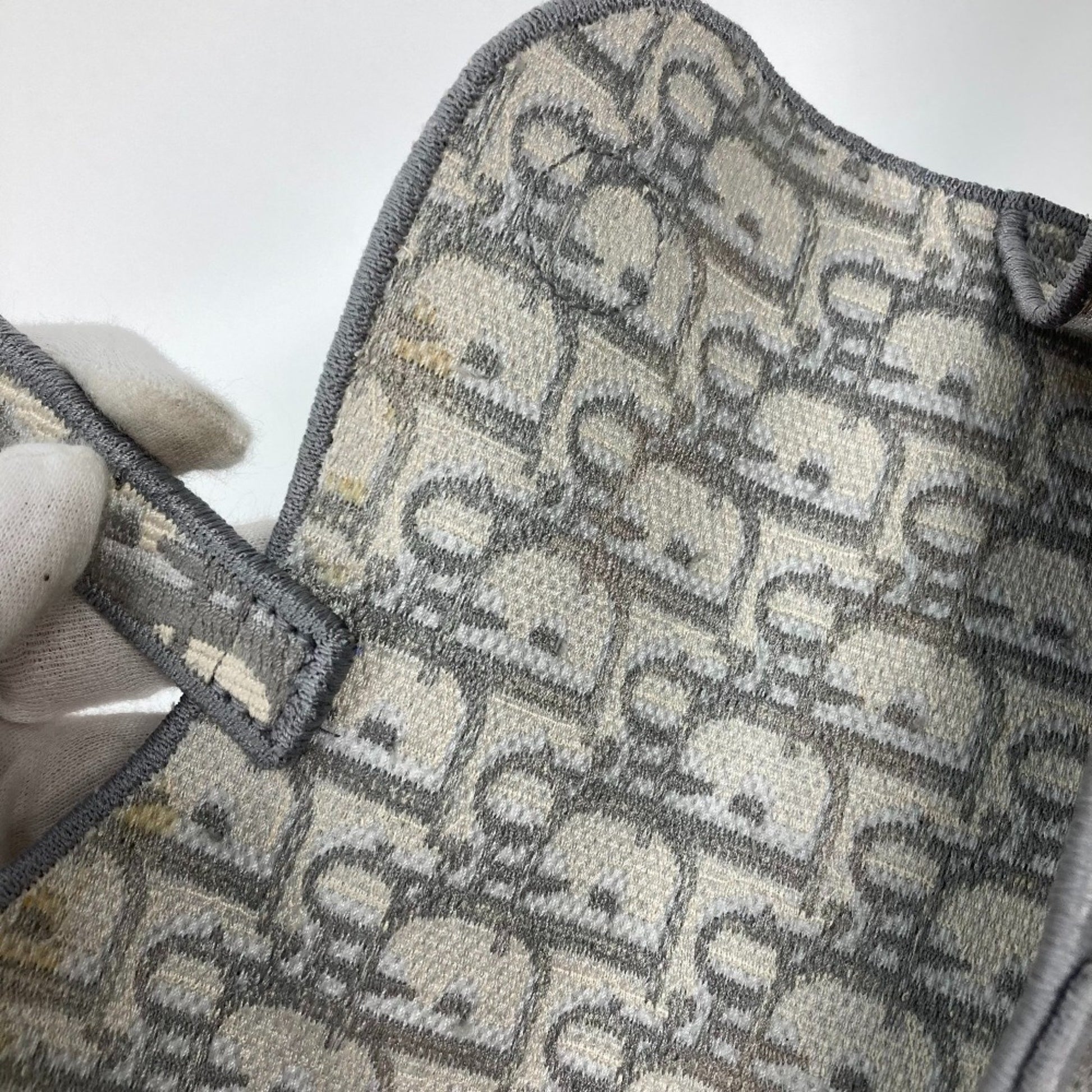 Dior Saddle Dior Oblique, Grey, Canvas, shoulder