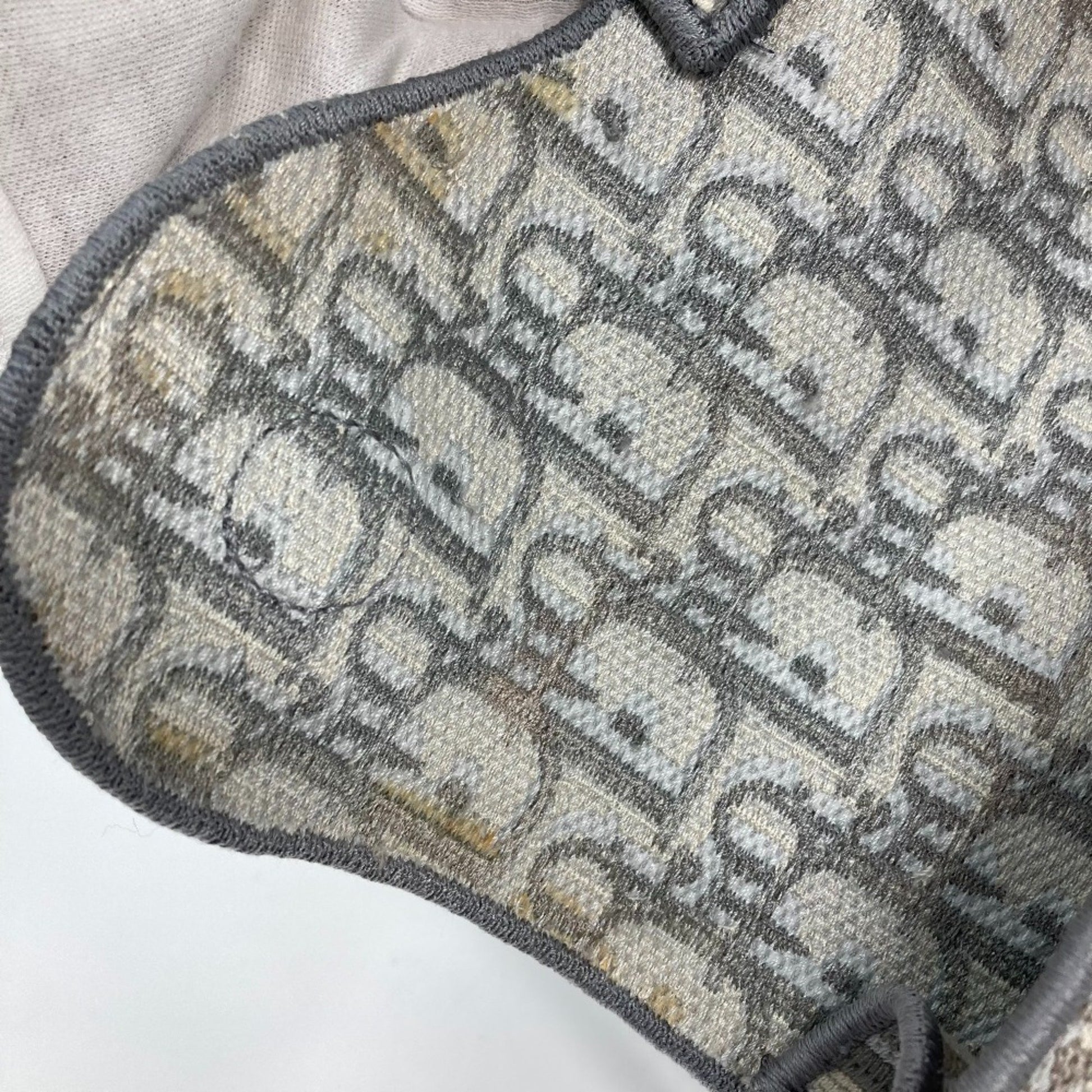 Dior Saddle Dior Oblique, Grey, Canvas, shoulder