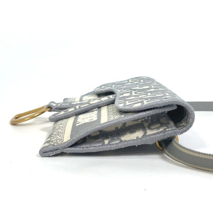 Dior Saddle Dior Oblique, Grey, Canvas, shoulder