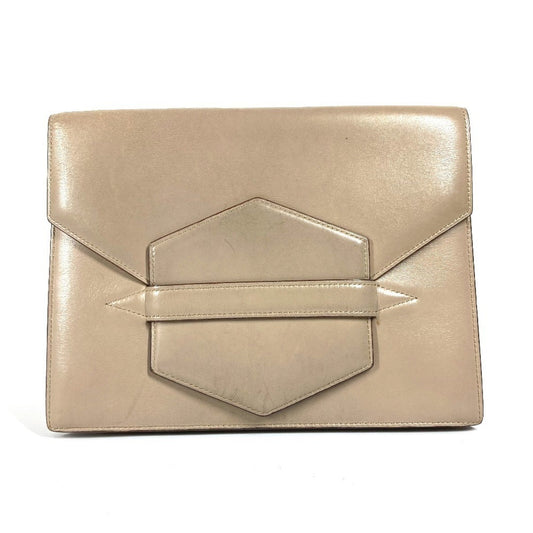 Hermès, Beige, Leather, clutch