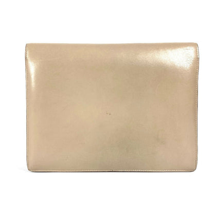 Hermès, Beige, Leather, clutch