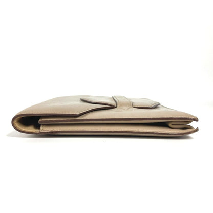 Hermès, Beige, Leather, clutch