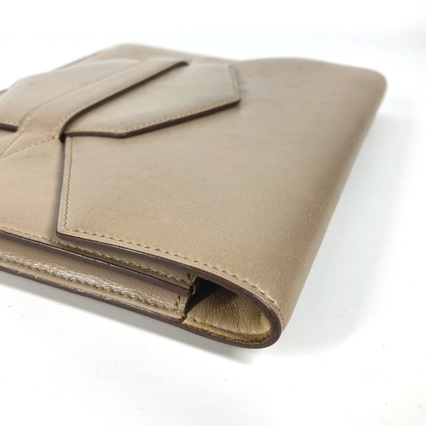 Hermès, Beige, Leather, clutch