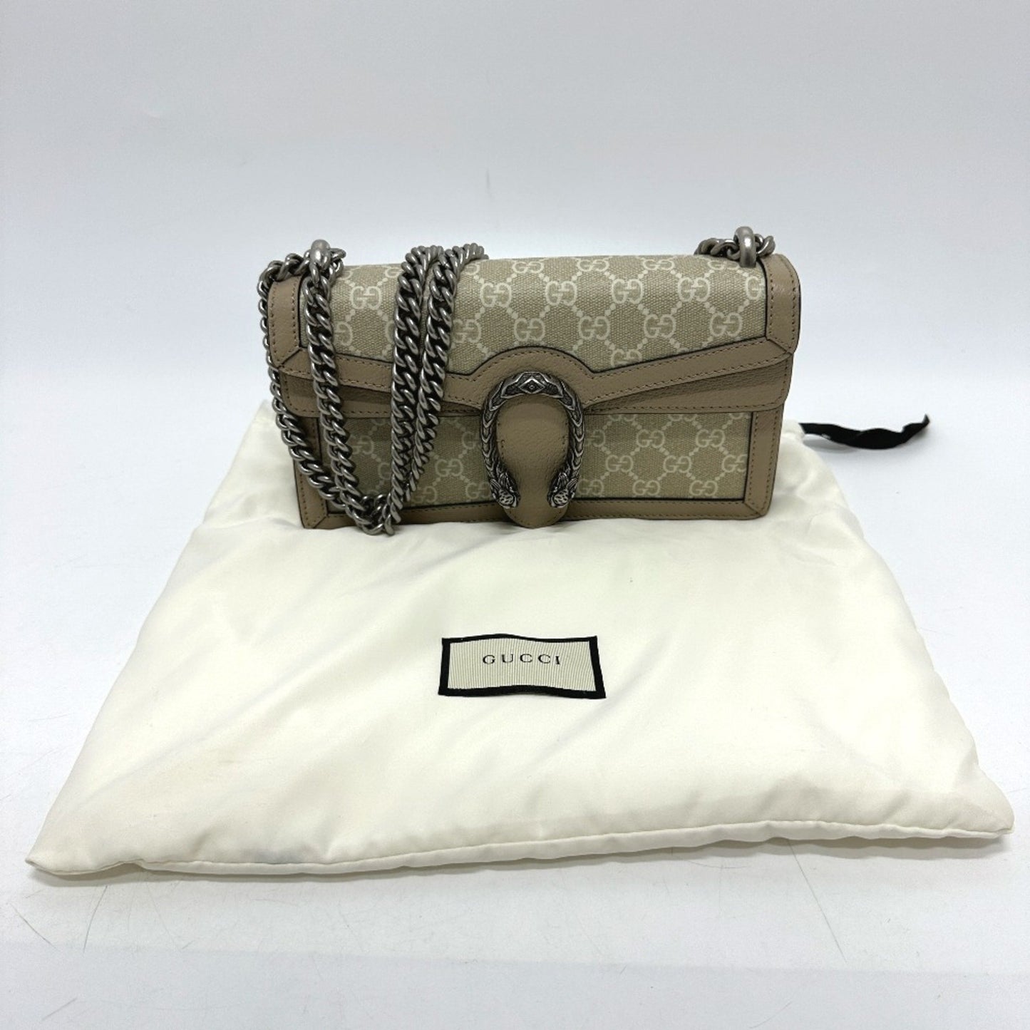 Gucci Dionysus, Beige, Canvas, shoulder