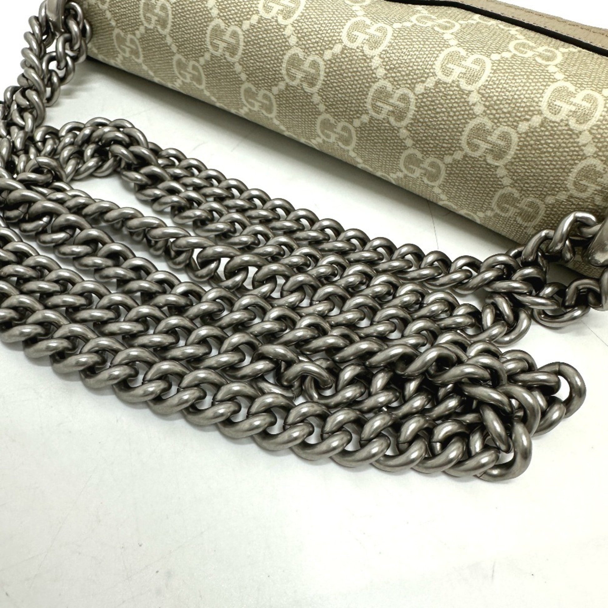 Gucci Dionysus, Beige, Canvas, shoulder