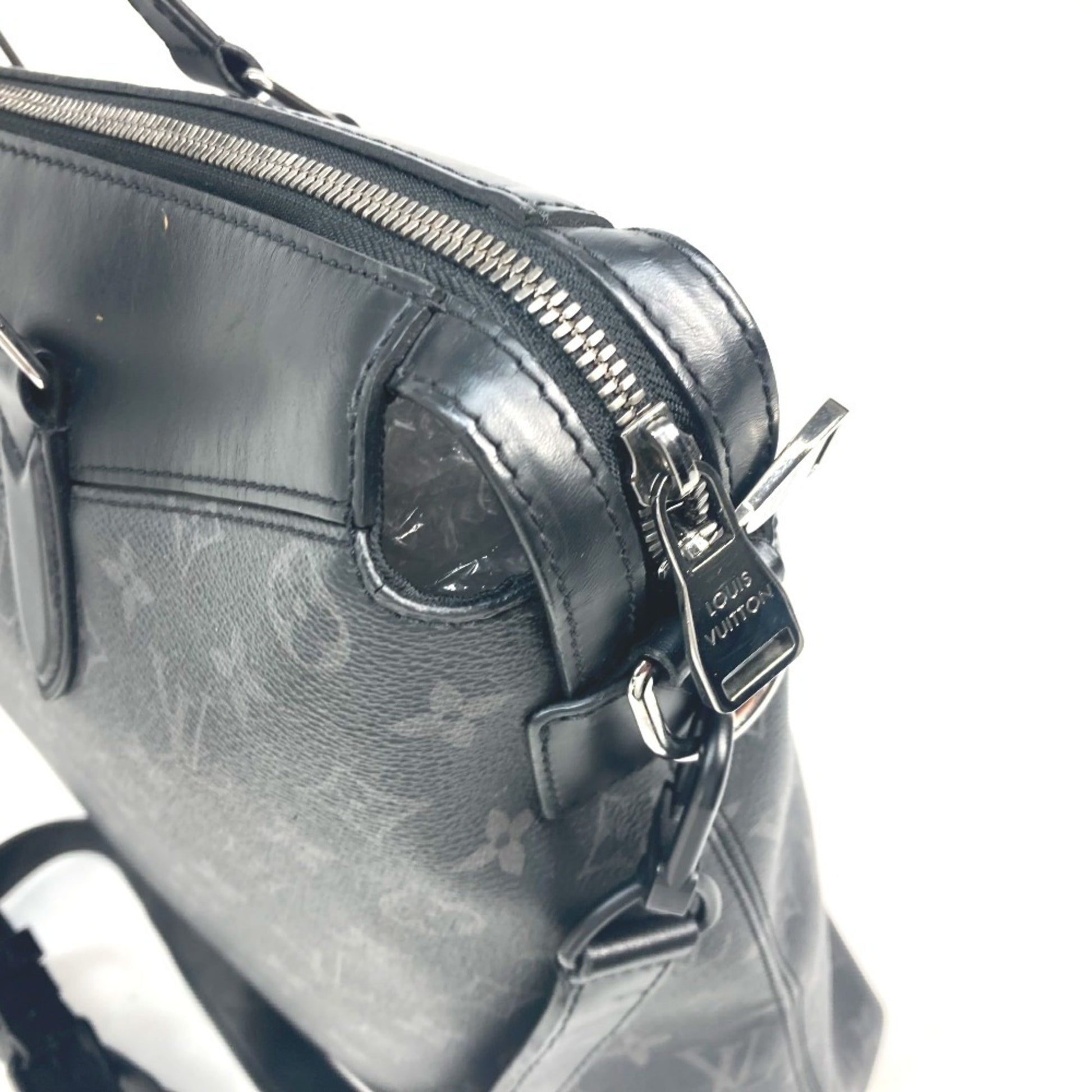 Louis Vuitton Explorer, Black, Canvas, tote