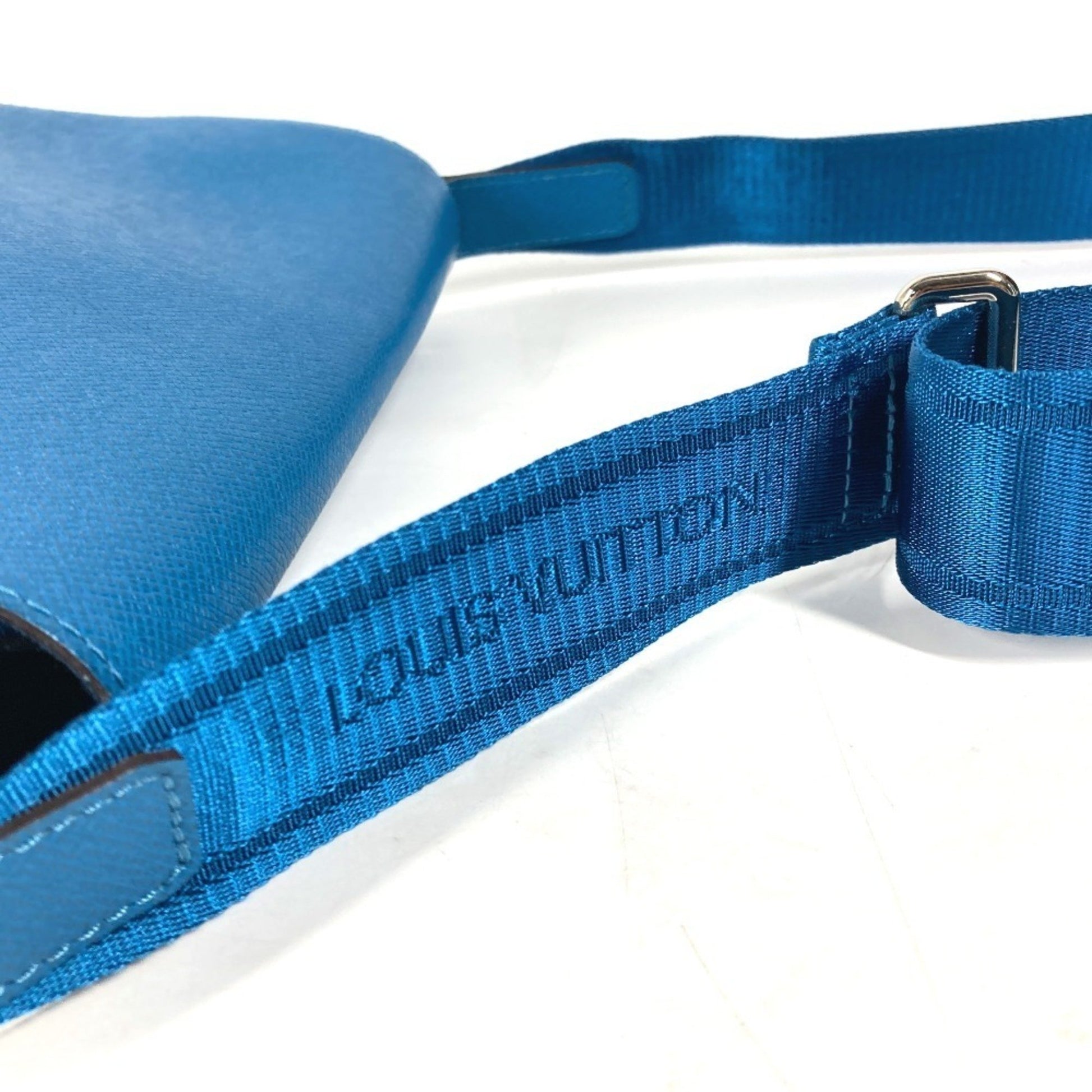Louis Vuitton Roman, Blue, Leather, shoulder