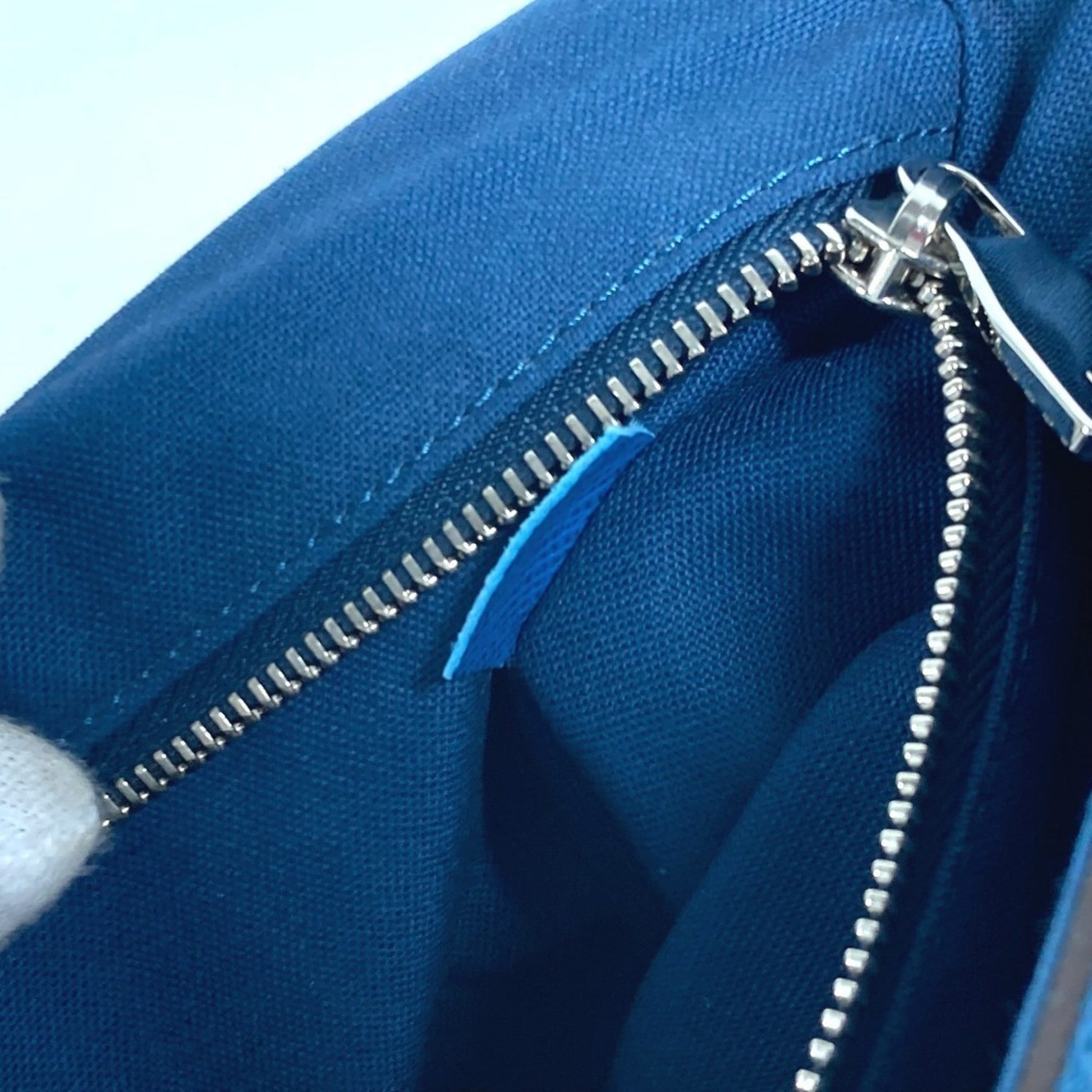 Louis Vuitton Roman, Blue, Leather, shoulder