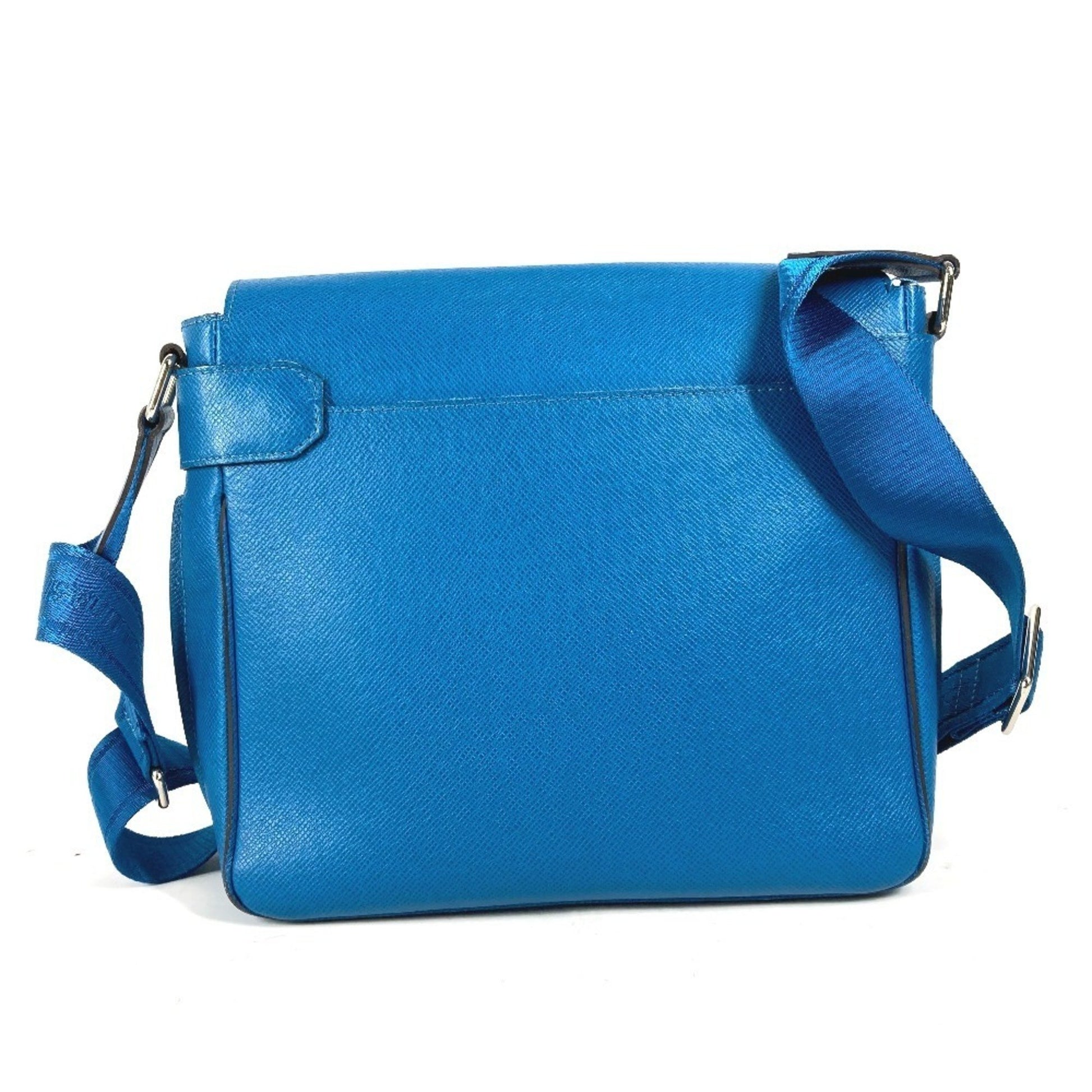 Louis Vuitton Roman, Blue, Leather, shoulder