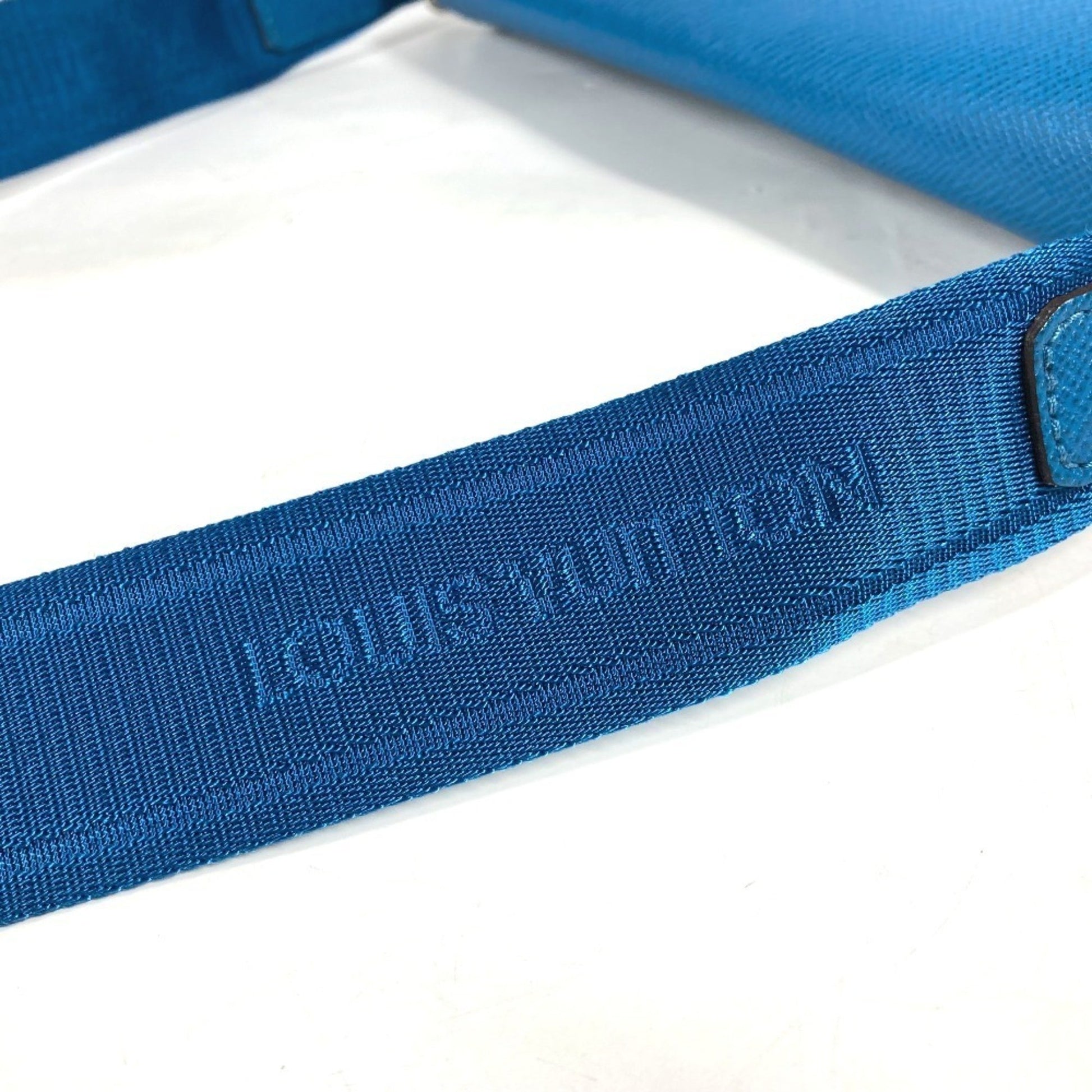 Louis Vuitton Roman, Blue, Leather, shoulder