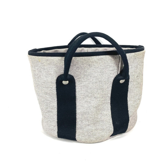 Hermès, Grey, Canvas, handbag