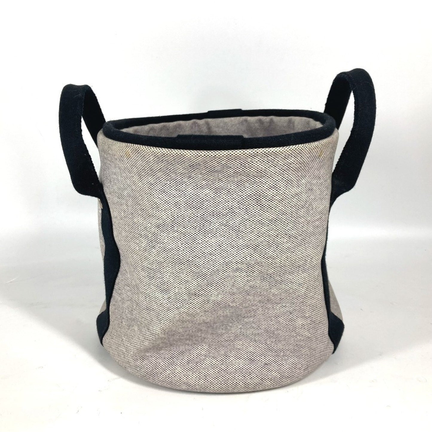 Hermès, Grey, Canvas, handbag