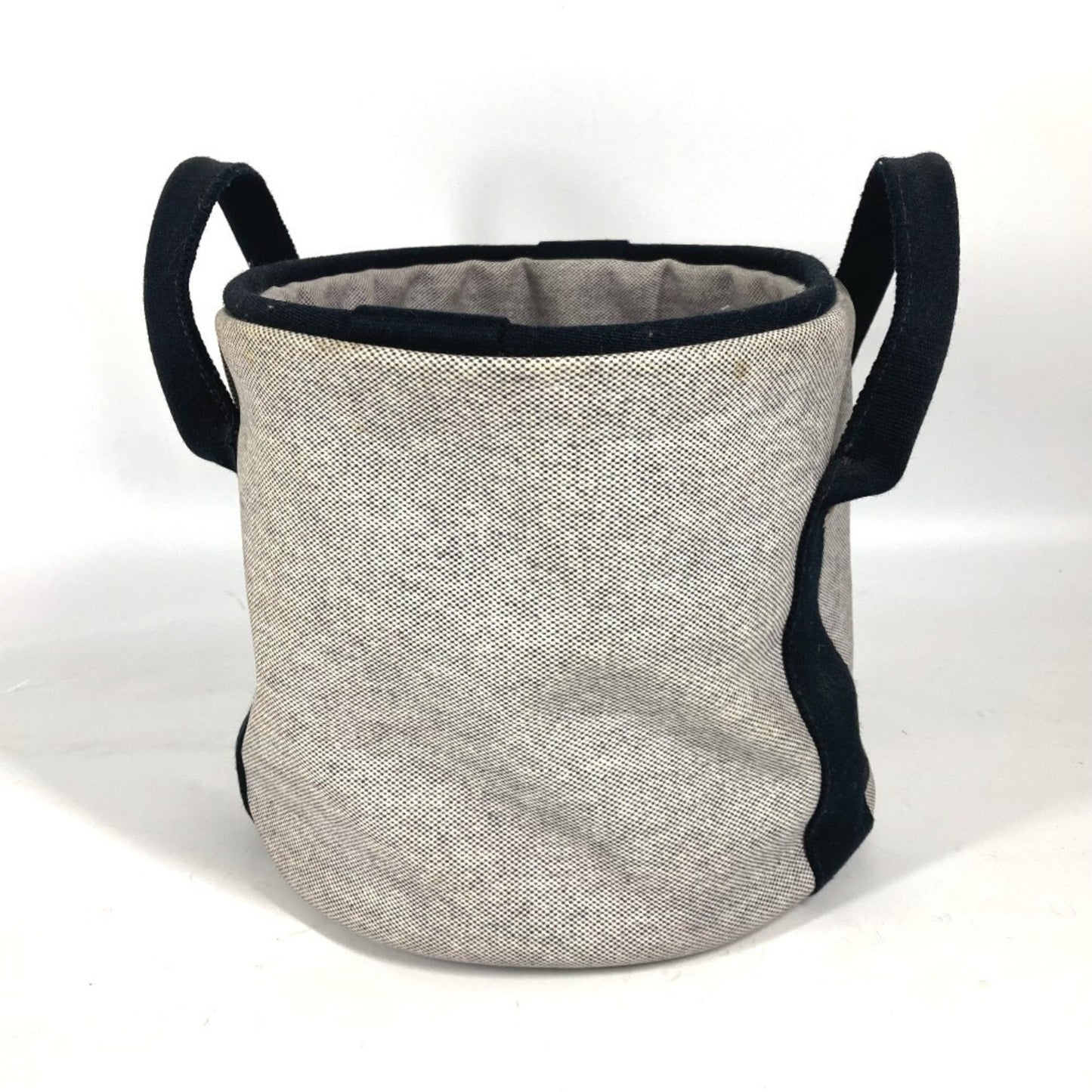 Hermès, Grey, Canvas, handbag