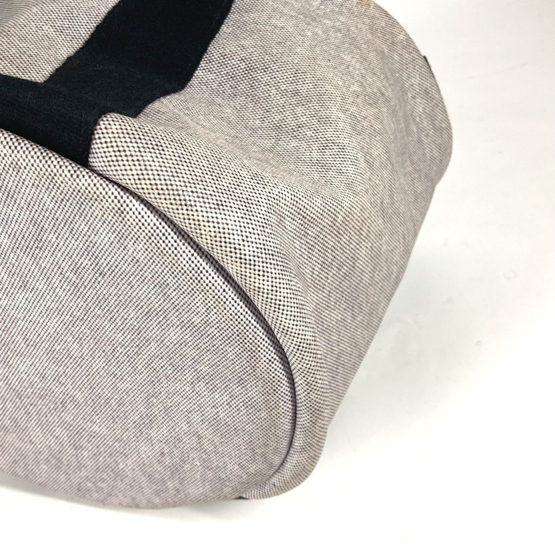 Hermès, Grey, Canvas, handbag