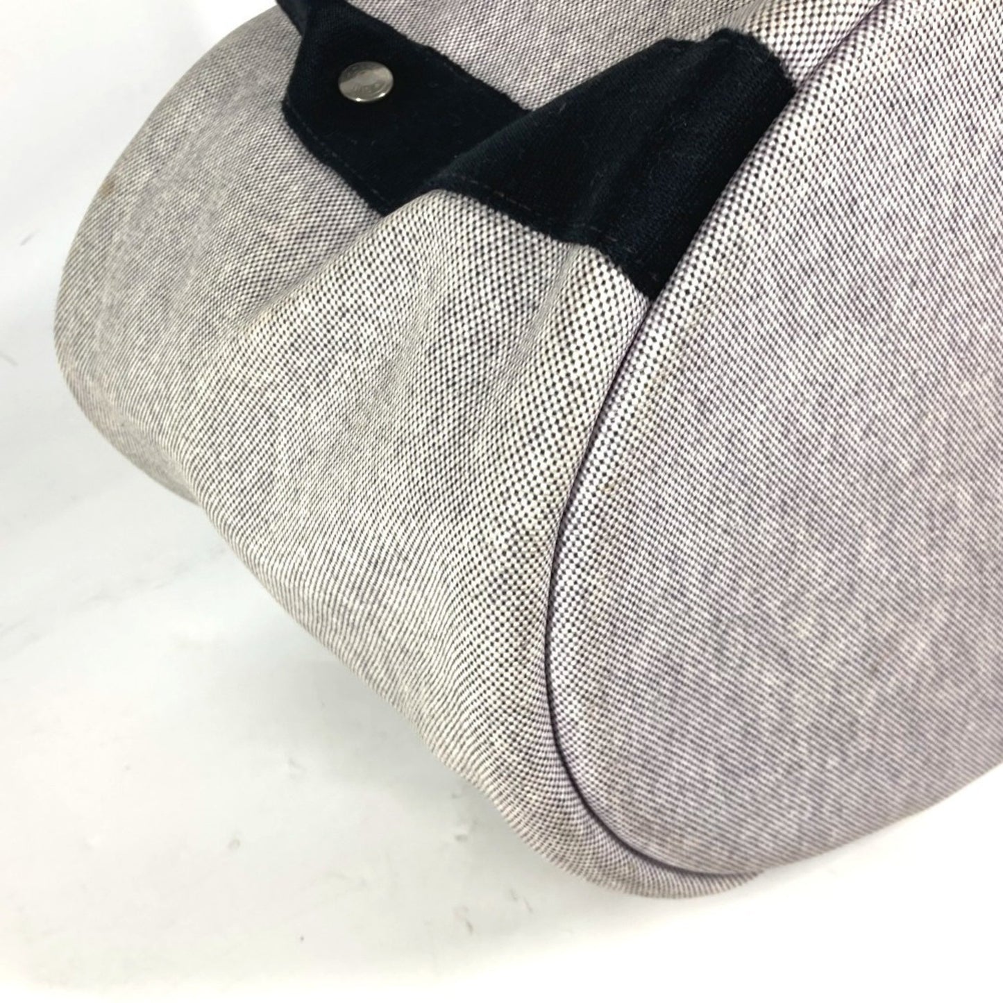 Hermès, Grey, Canvas, handbag