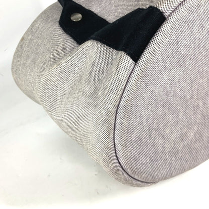 Hermès, Grey, Canvas, handbag