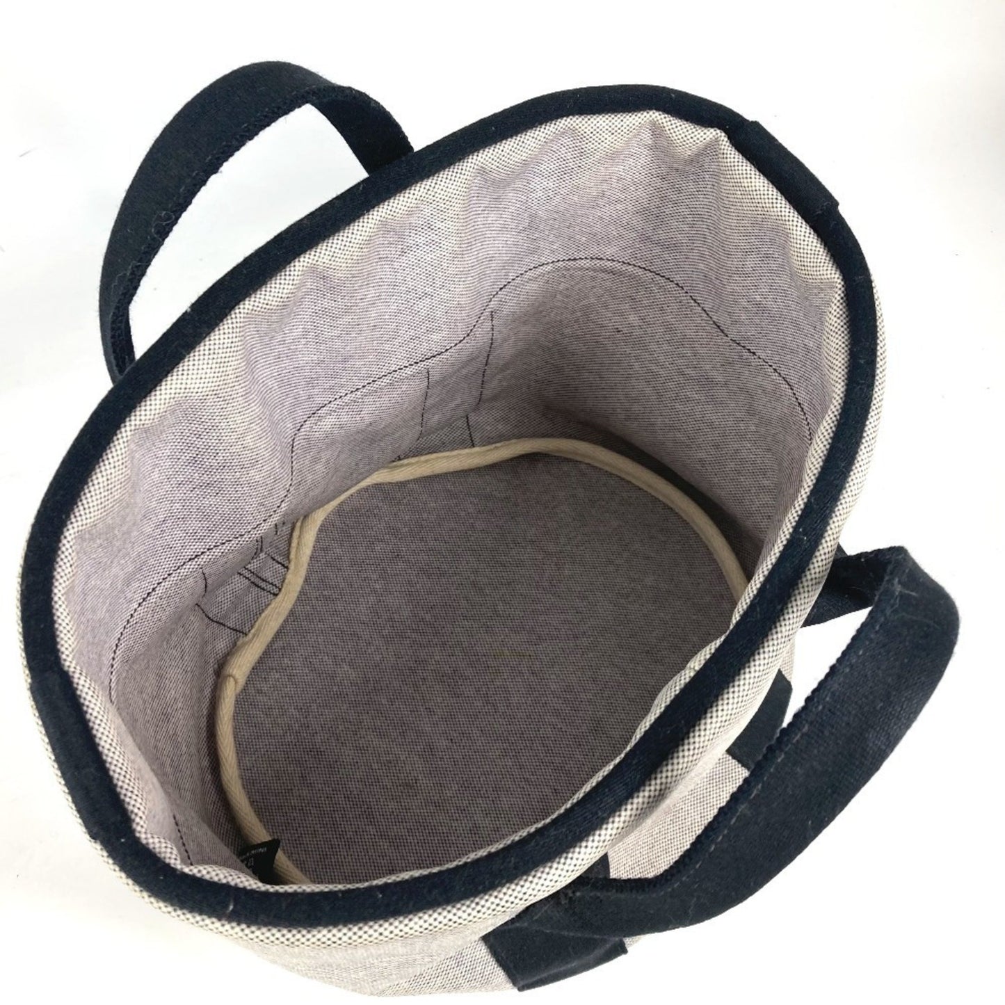 Hermès, Grey, Canvas, handbag