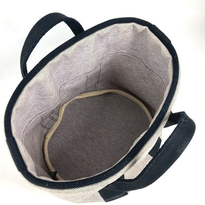 Hermès, Grey, Canvas, handbag