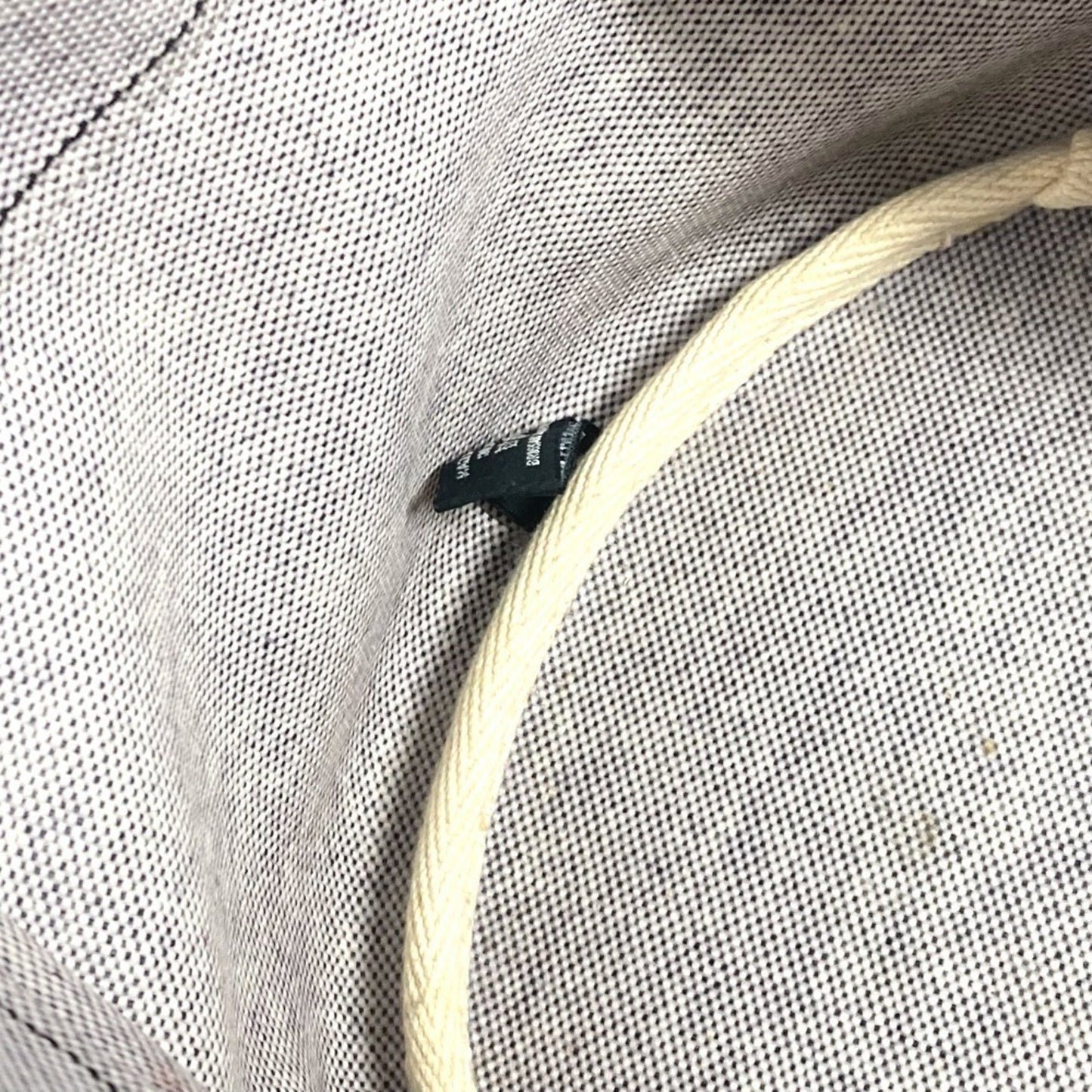 Hermès, Grey, Canvas, handbag
