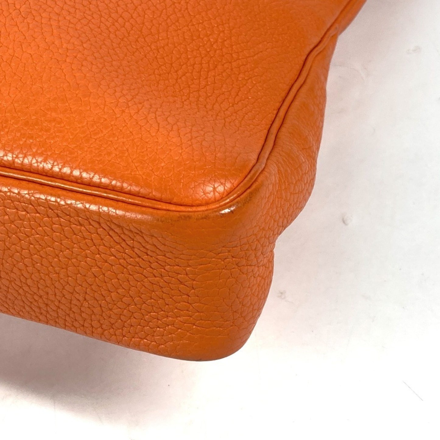 Hermès Massai, Orange, Leather, shoulder