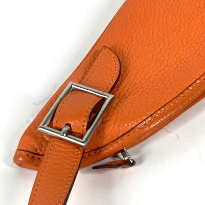 Hermès Massai, Orange, Leather, shoulder