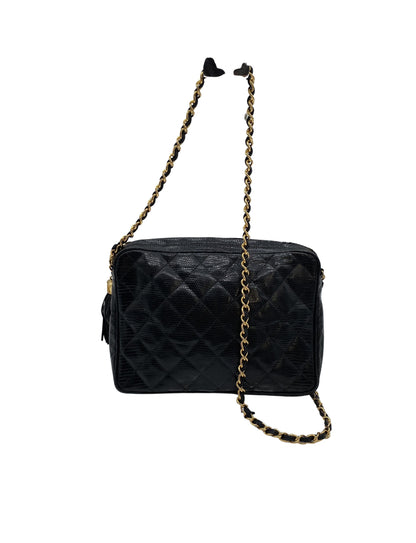 Chanel, Black, Leather, shoulder