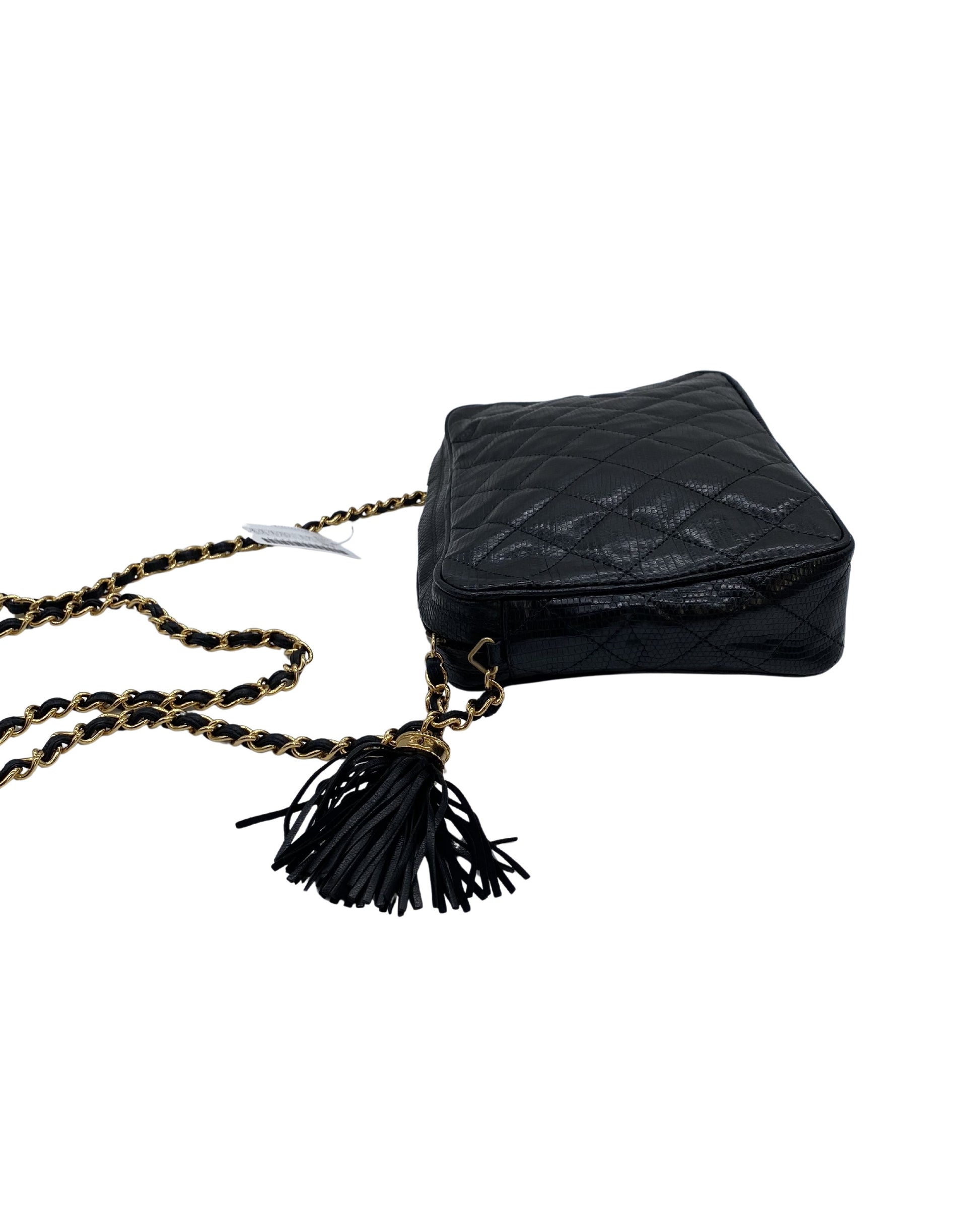 Chanel, Black, Leather, shoulder