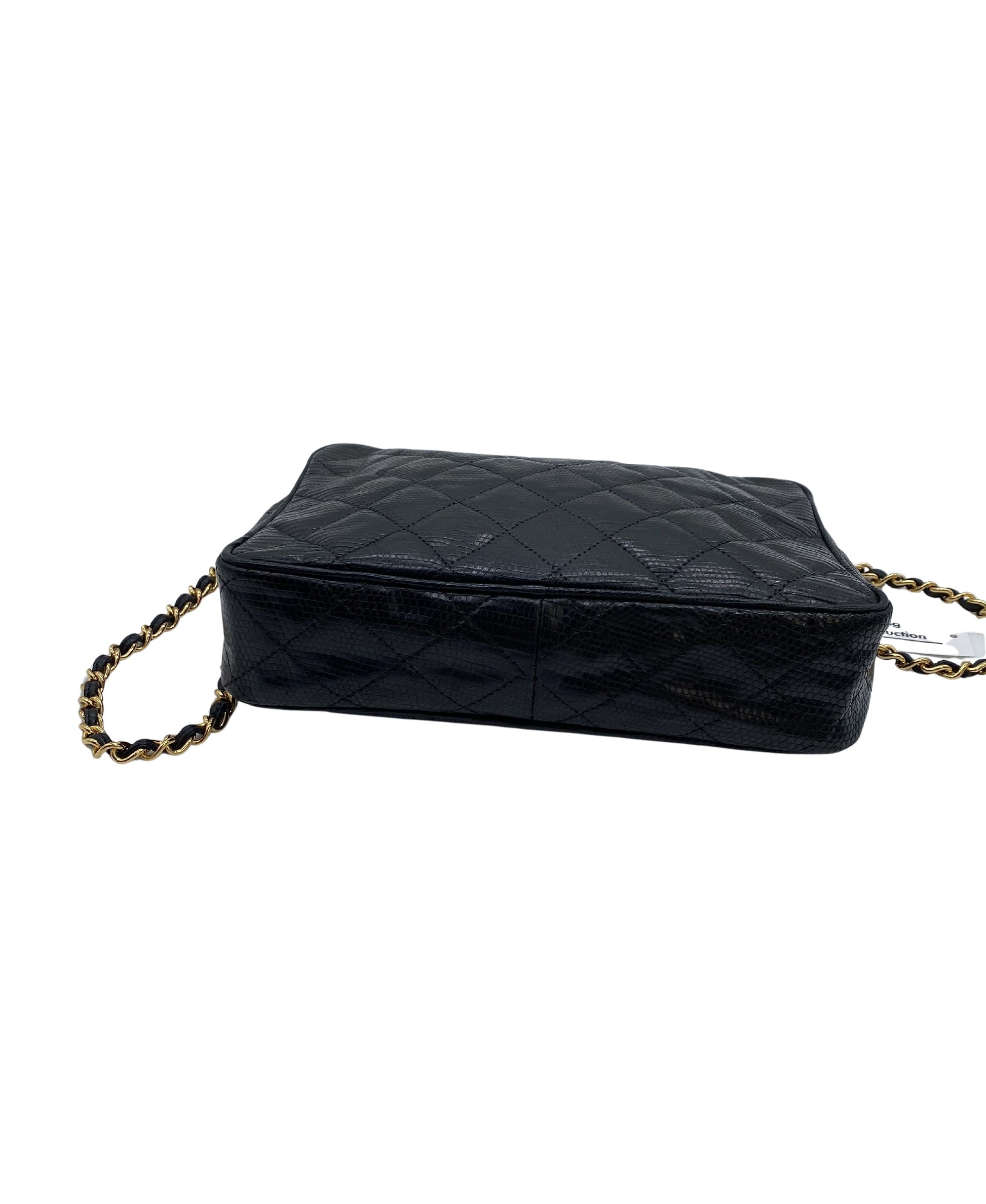 Chanel, Black, Leather, shoulder