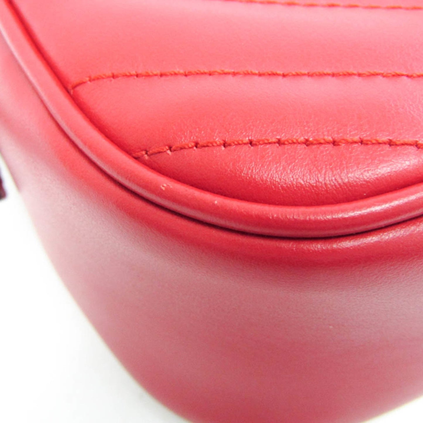 Gucci Marmont, Red, Leather, shoulder