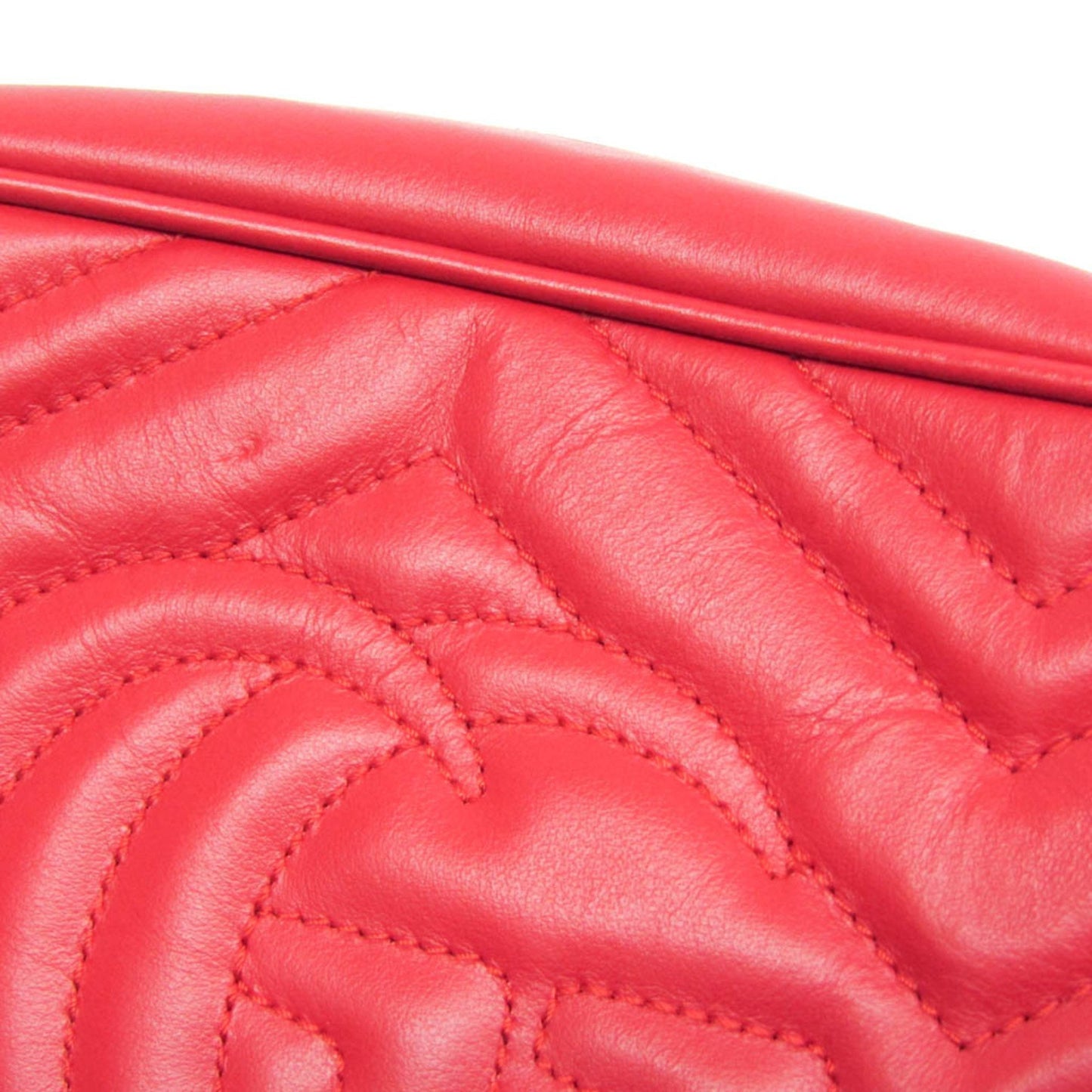 Gucci Marmont, Red, Leather, shoulder