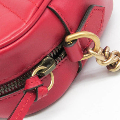 Gucci Marmont, Red, Leather, shoulder