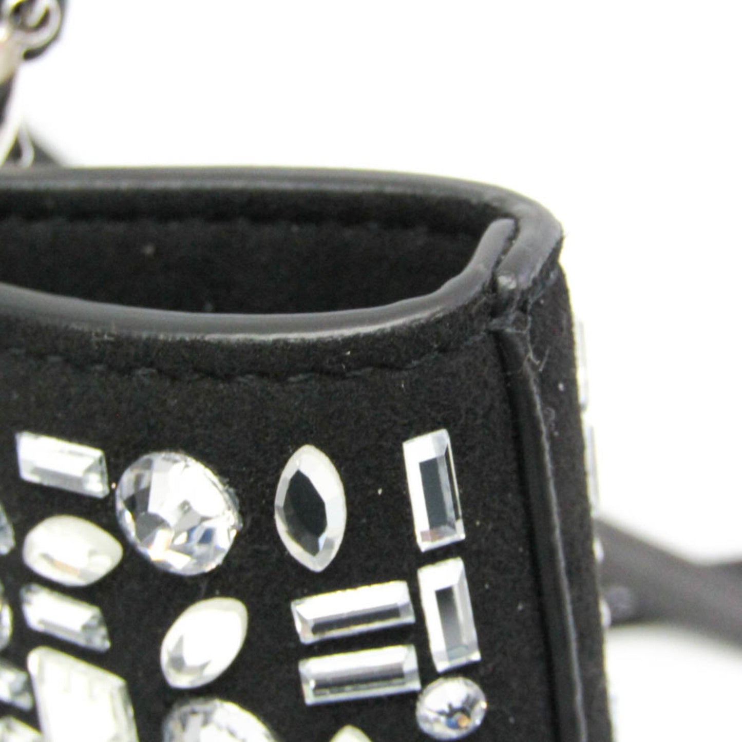Salvatore Ferragamo Crystal, Black, Leather, tote