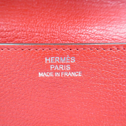 Hermès Roulis, Red, Leather, wallet