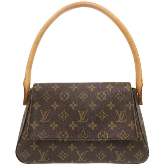 Louis Vuitton Looping, Brown, Canvas, handbag