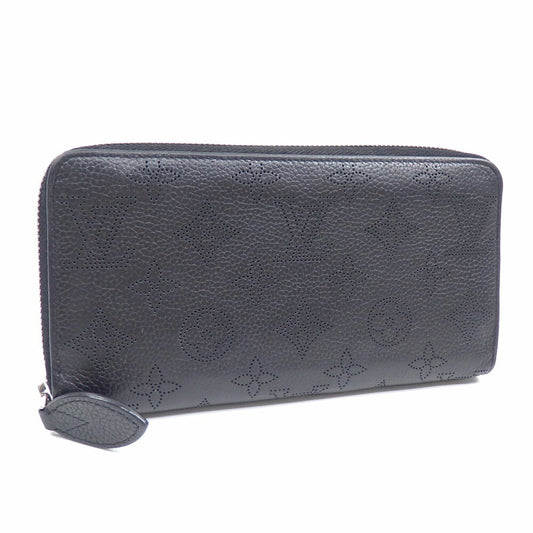 Louis Vuitton Mahina, Black, Leather, wallet