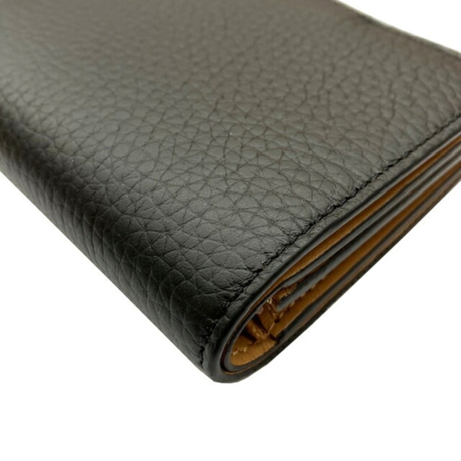 Louis Vuitton Portefeuille compact LV Vertical, Black, Leather, wallet