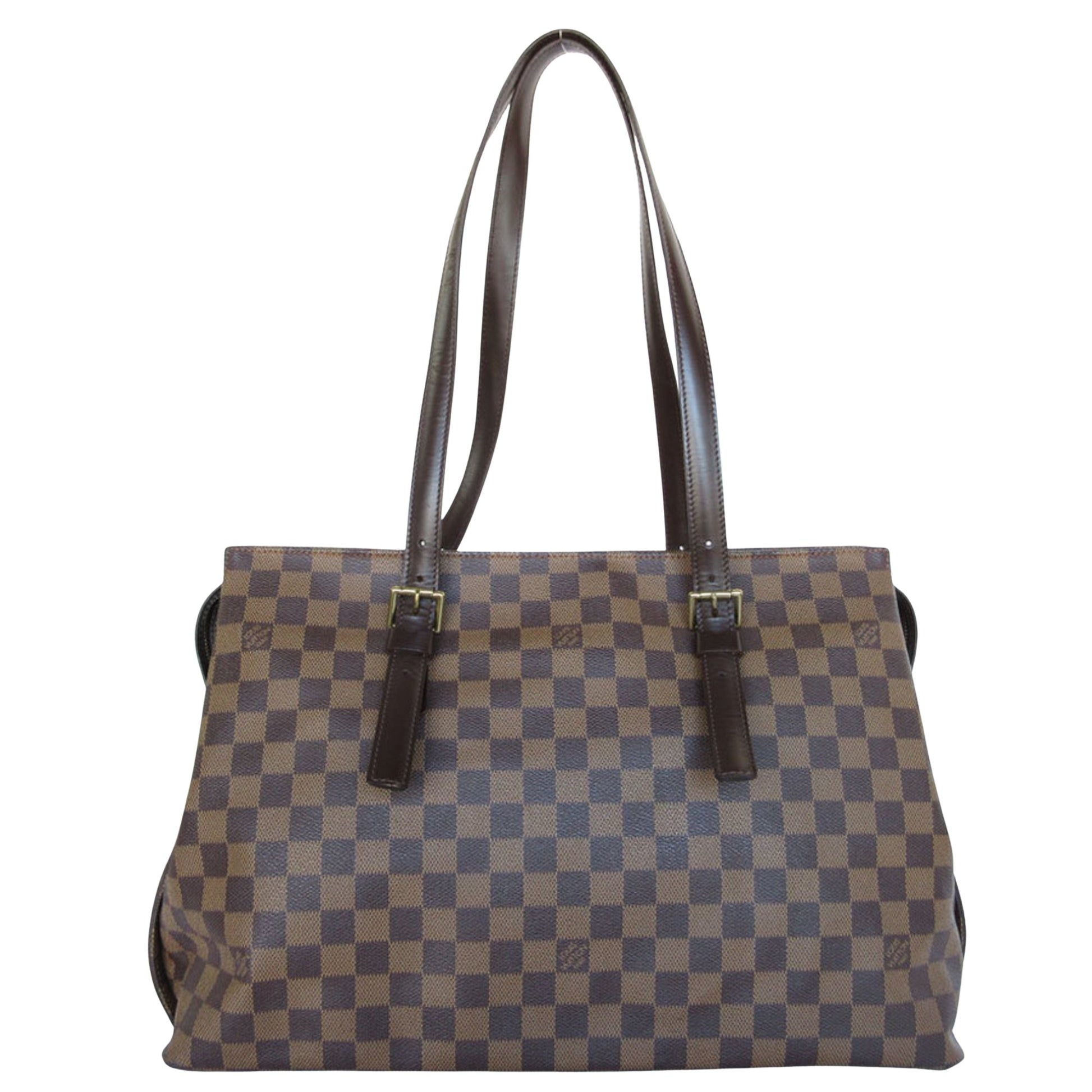 Louis Vuitton Chelsea, Brown, Canvas, shoulder