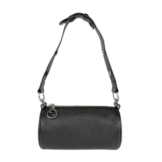 Gucci Interlocking G, Black, Leather, shoulder