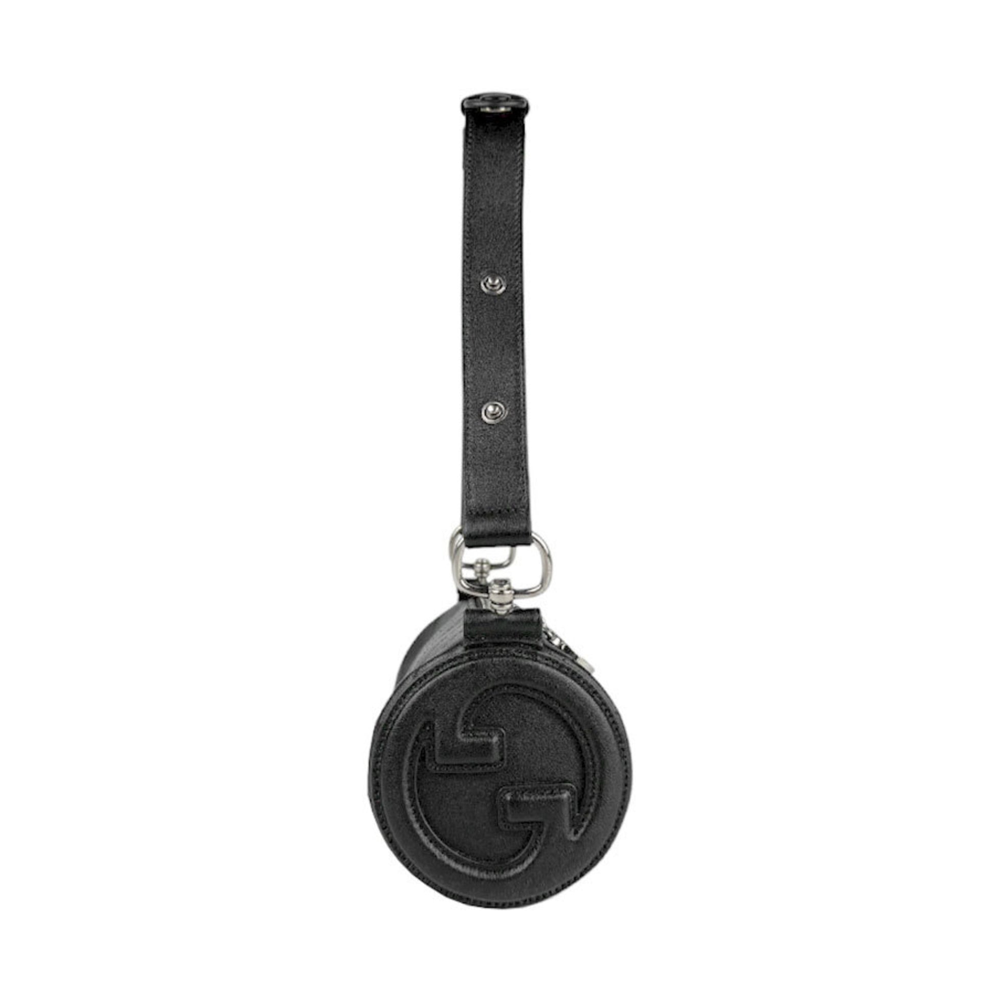 Gucci Interlocking G, Black, Leather, shoulder